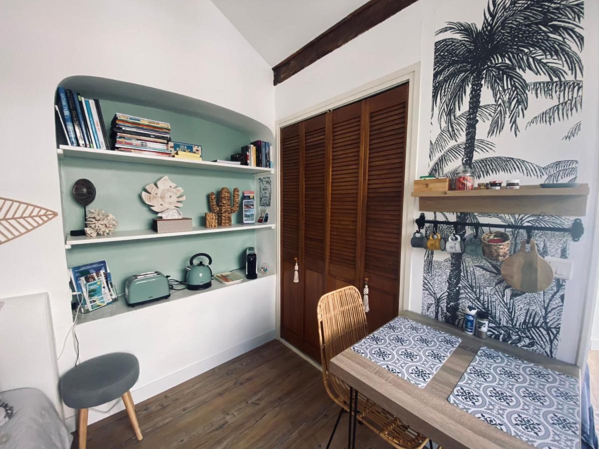 Studio climatisé avec parking et proche de la mer Carqueiranne Exterior foto